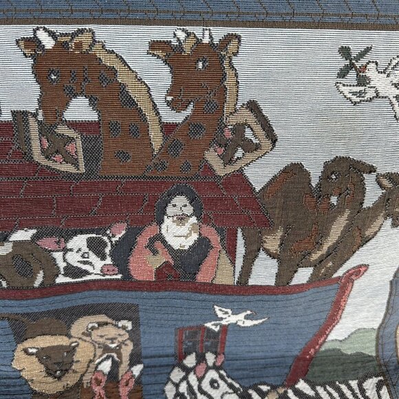 Wall Tapestry Noah's Ark And They Came Two by Two Nursery Child Room - Picture 2 of 8